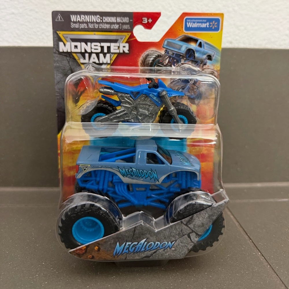 Monster Jam Megalodon Series 2 Dirt Bike and Truck. 1:64 scale die cast